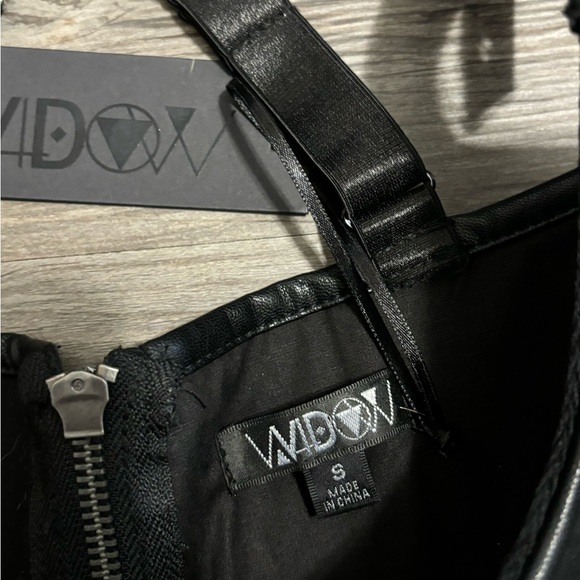 Dolls Kill / Widow Faux Leather Underbust Corset - Picture 3 of 4